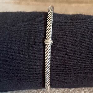 David Yurman Cable Bracelet with Diamond Accents